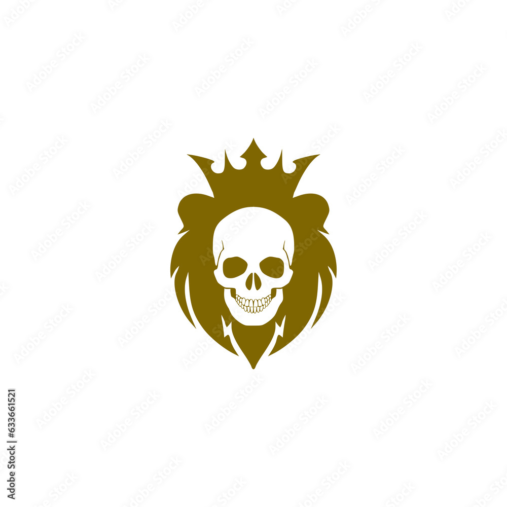 Fototapeta premium Human Skull icon isolated on transparent background