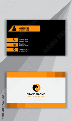 Business card design template design. Creative and  Modern idea.