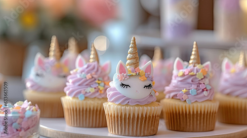 Cupcake in the shape of unicorn © reddish