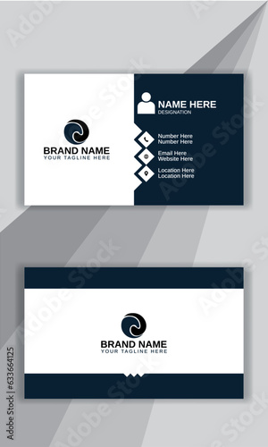 Card design for personal business. 