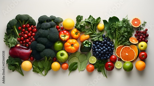 Fresh Garden Produce Minimalist Still Life