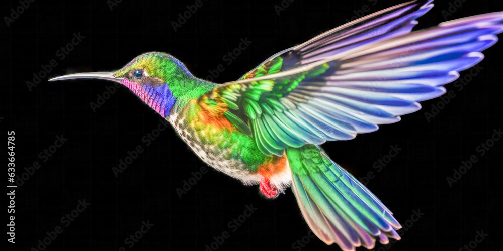 Obraz premium Close up of a bird - Generative AI