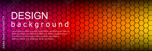 
Abstract light hexagon lines in modern futuristic background vector illustration.