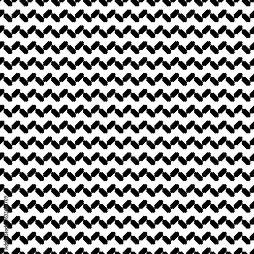 Abstract. Zigzag lines wallpaper. Repeated figures background. Slabs tessellation. Seamless surface pattern design with slanted blocks tiling. Ethnic ornament. Mosaic motif. Digital paper. Vector art.