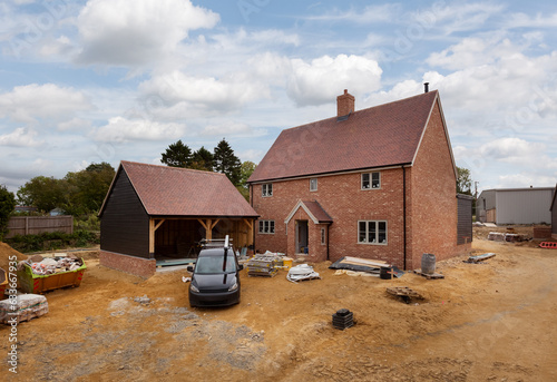 New build houses under construction