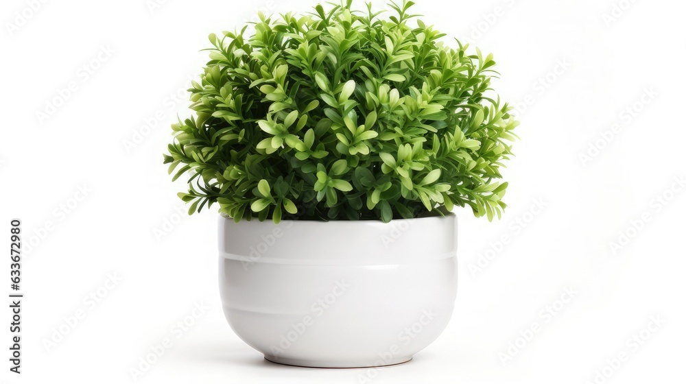 plant white flowering boxwood isolated on white background plant white flowering boxwood isolated on white background