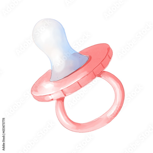 watercolor baby pacifier