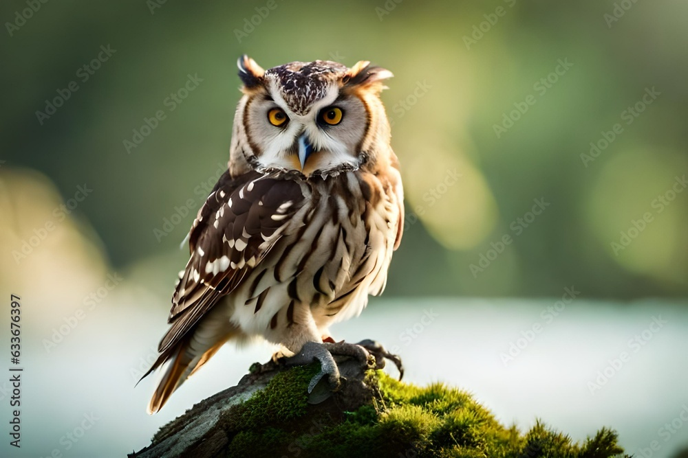 owl on a branch owl on a branch