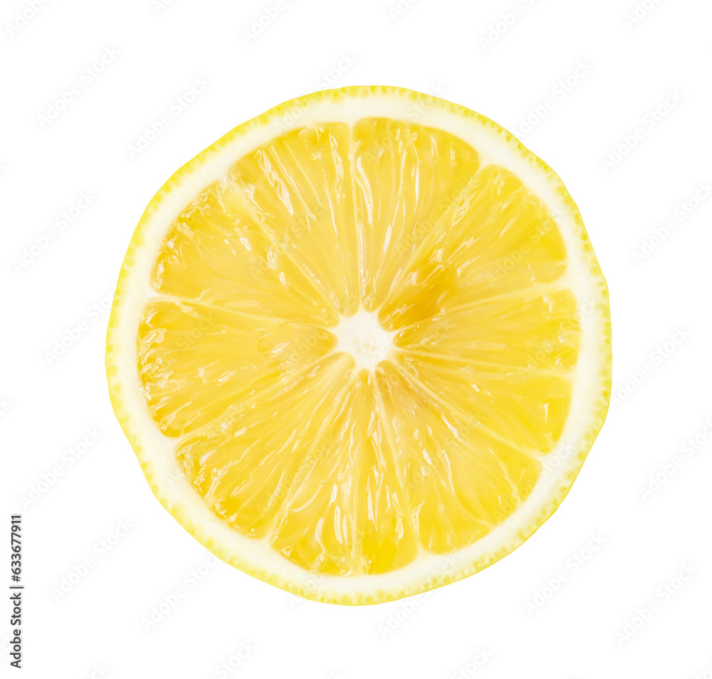 Top view of beautiful yellow lemon half isolated on white background with clipping path in png file format Top view of beautiful yellow lemon half isolated on white background with clipping path in png file format