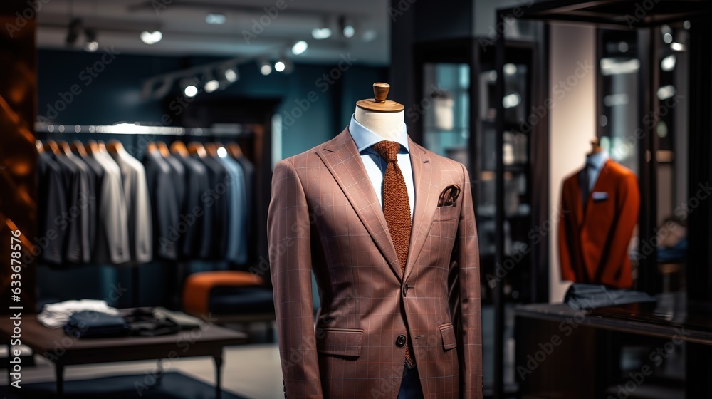 A Classic Suit in a Clothing Store, Generative AI