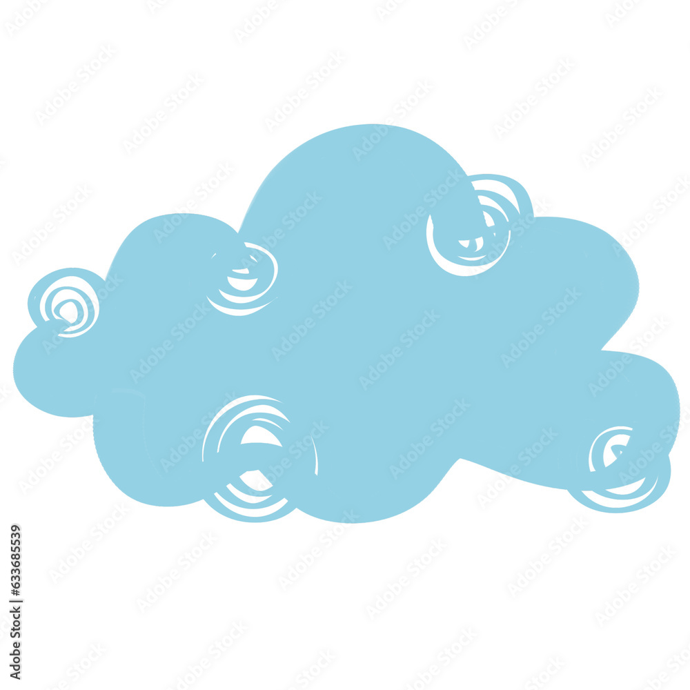 Naklejka premium Spiral cloud