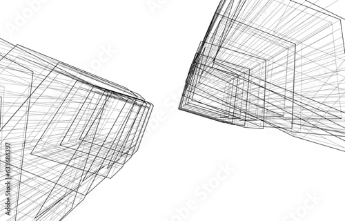 sketch of a sketch of the house