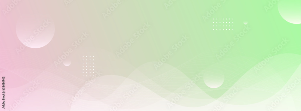 banner background. colorful, pink and green pastel wave effect gradation eps 10