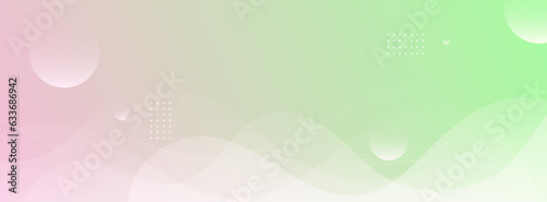 banner background. colorful, pink and green pastel wave effect gradation eps 10