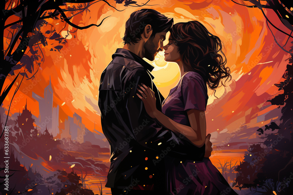 Unveil the beauty of love through a unique and artistic portrayal of a