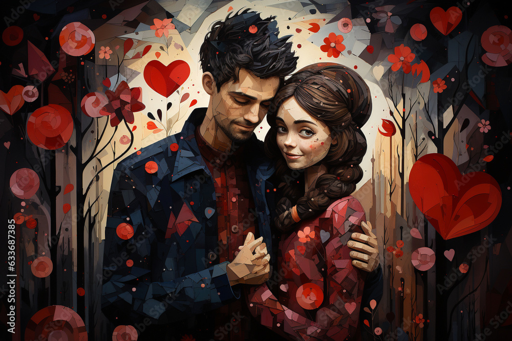 Unveil the beauty of love through a unique and artistic portrayal of a
