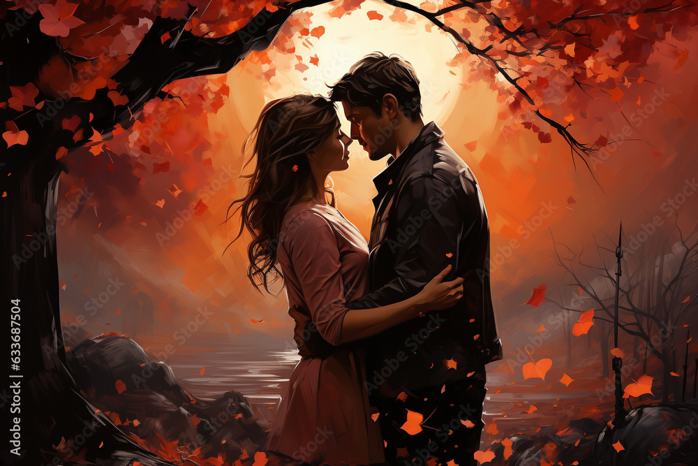 Unveil the beauty of love through a unique and artistic portrayal of a