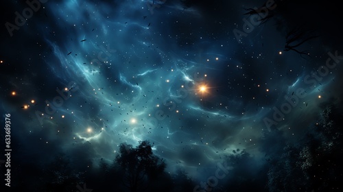 Fototapeta Naklejka Na Ścianę i Meble -  Colorful space galaxy cloud nebula. Stary night cosmos. Universe science astronomy. Supernova background wallpaper