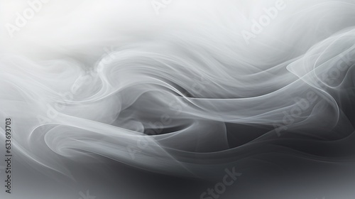  a white background with a wavy pattern of smoke on it.  generative ai