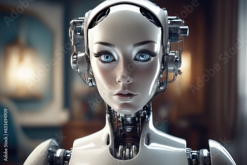 robot cyborg woman © drimerz