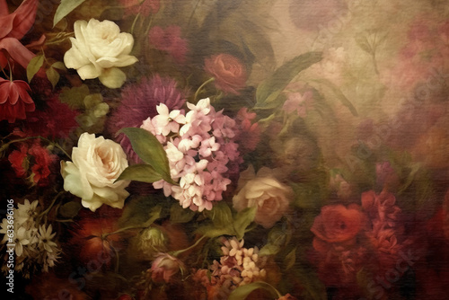 Vintage Themed Soft Look Floral Backgrounds