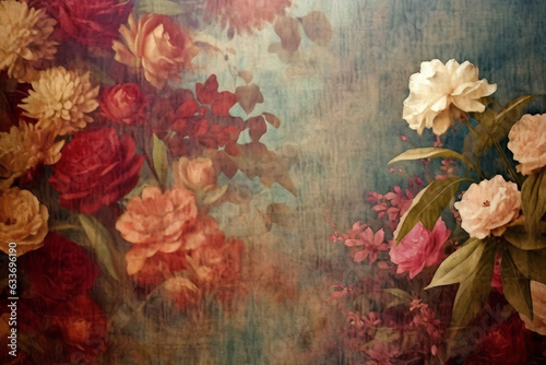 Vintage Themed Soft Look Floral Backgrounds