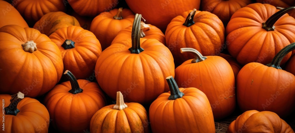 Pumpkins circle pattern background. Pumpkins circle pattern background.