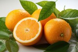 oranges slices of ripe naturals with refreshing water drops