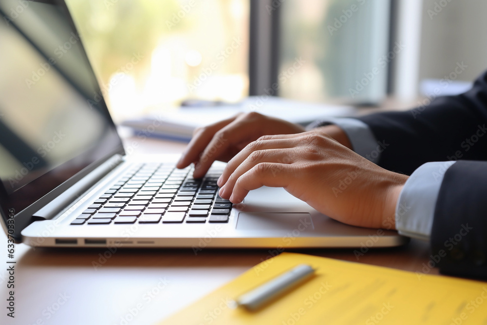 Hand holding calculator and laptop on desktop. Hand holding calculator and laptop on desktop.