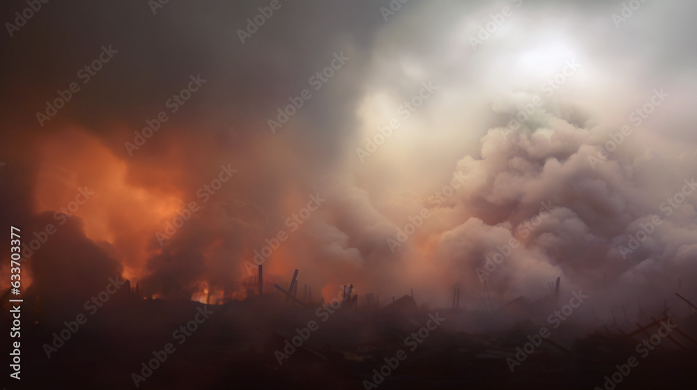 Fototapeta premium Devastated Landscape (07)