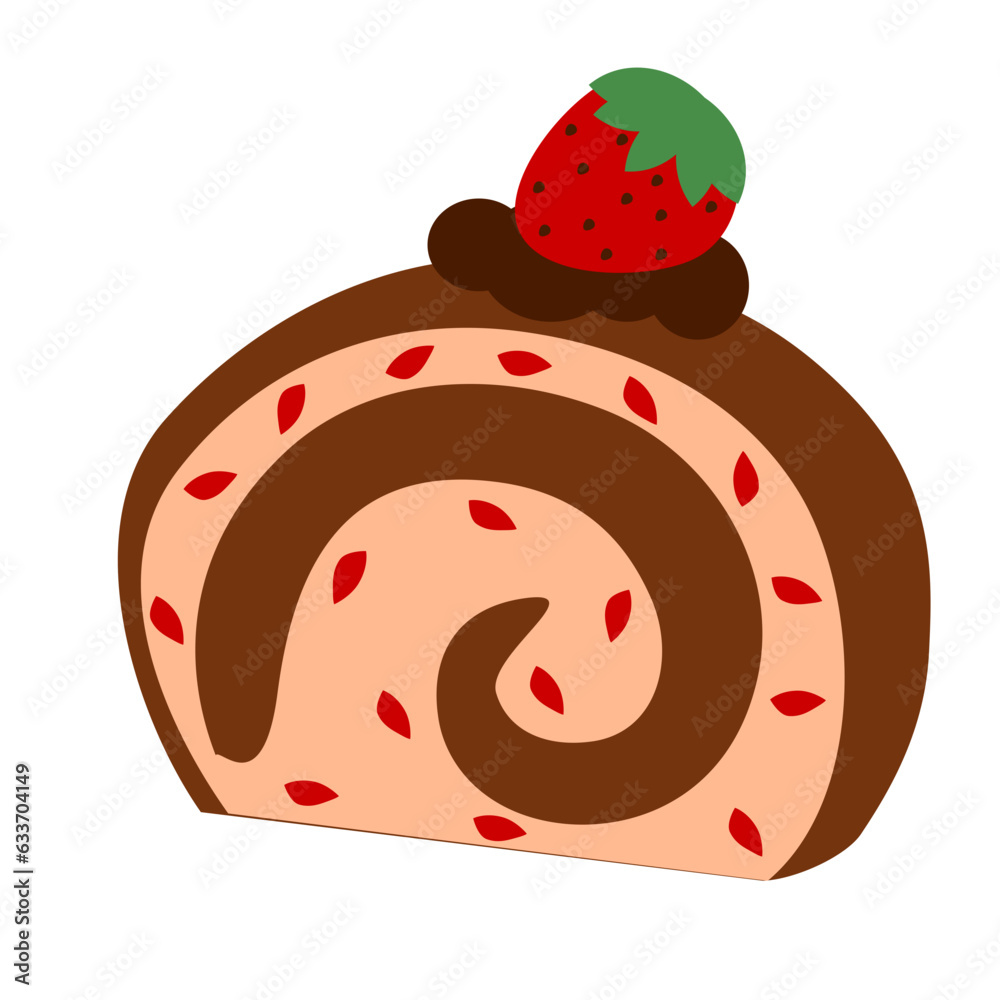 Fototapeta premium sweet roll cake