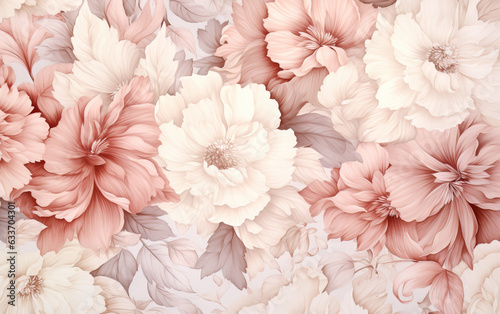 Beautiful Flowers in Pastel Colours Bold and Big Flower Head