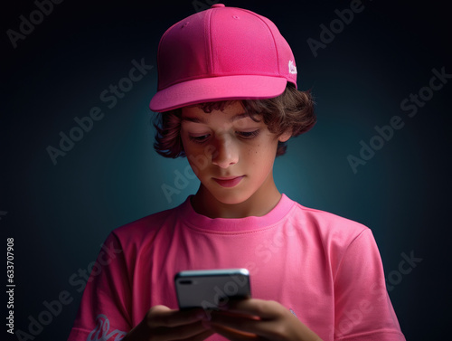 Navigating Tomorrow's Risks: Kid Immersed in the Digital Temptation