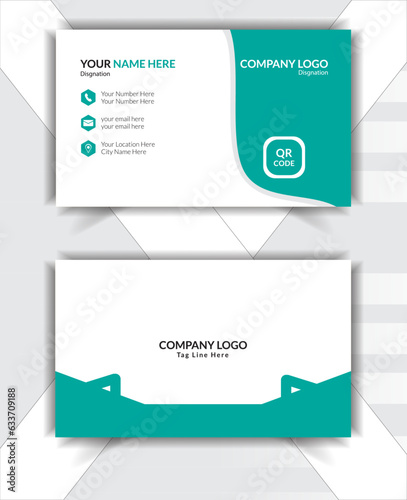Modern clean Profession business card template. Card Design abstract vector Busiess Card Design
