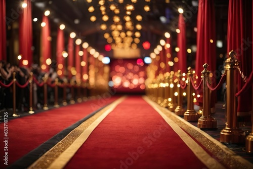 red carpet in the night