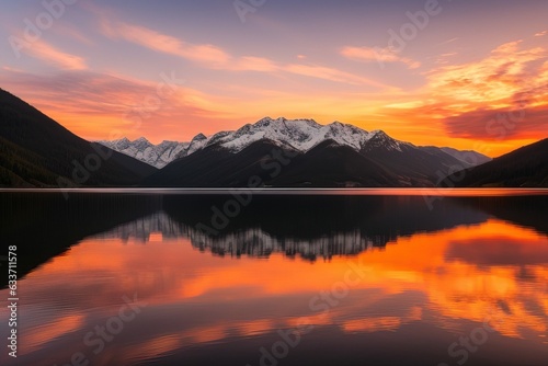sunset over the lake © Shubham