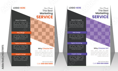 Simple and modern corporate business flyer design template. perfect for creative professional business, a4 flyer template design set