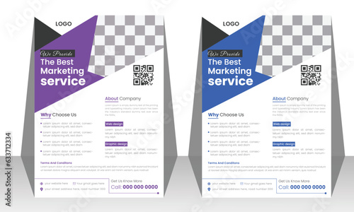 Modern brochure template flyer design vector template, perfect for creative professional business. vector template, Business poster template design