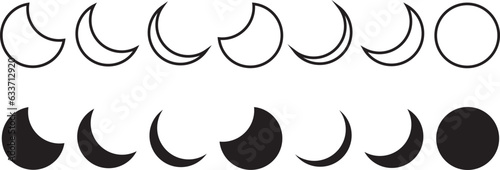illustration of a crescent moon Islamic symbol Islamic icons