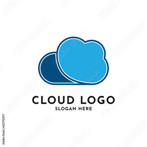 Cloud logo design creative idea