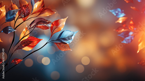 abstract autumn background. Generative AI