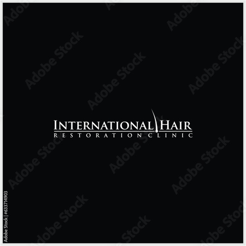 black hair icon, vector illustration