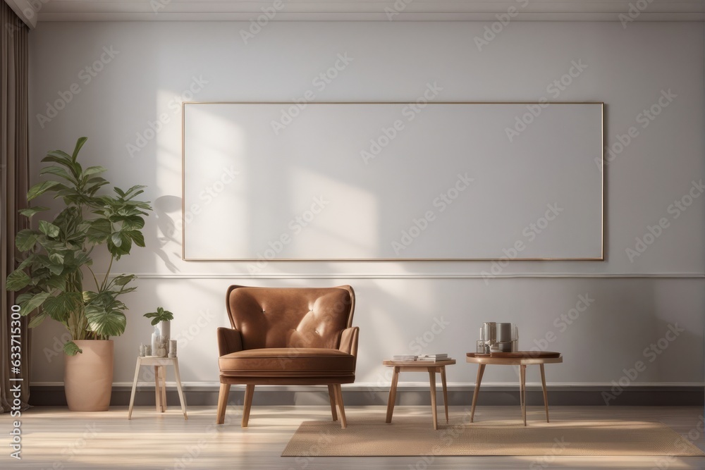 Room Aesthetics: Chair and Picture Frame Composition with Lighting Room Aesthetics: Chair and Picture Frame Composition with Lighting