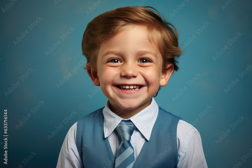 portrait of young boy in shirt and tie, ai generated portrait of young boy in shirt and tie, ai generated