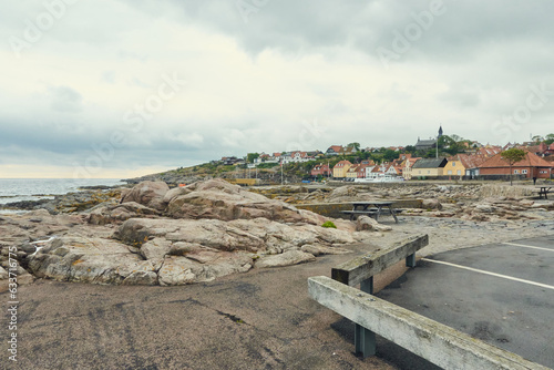 Obraz na plátně Bornholm Landschaft Stadt Godhjem