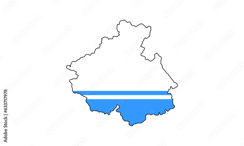 Altai Republic flag, Russian Federation, vector illustration Altai Republic flag, Russian Federation, vector illustration