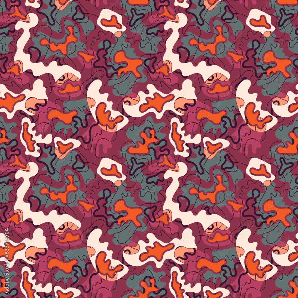 Abstract psychedelic seamless colorful pattern Abstract psychedelic seamless colorful pattern