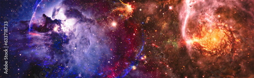 Starry outer space background texture . Colorful Starry Night Sky.Elements furnished by NASA .