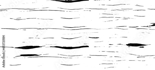 Monochrome texture composed of irregular graphic elements. Distressed uneven grunge background. Abstract vector illustration. Overlay for interesting effect and depth. Isolated on white background.