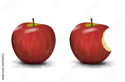 Realistic apple